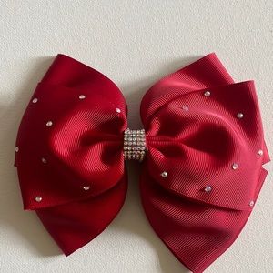 Red girl hair bow